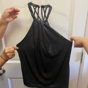 Black Sparkly Tank Top